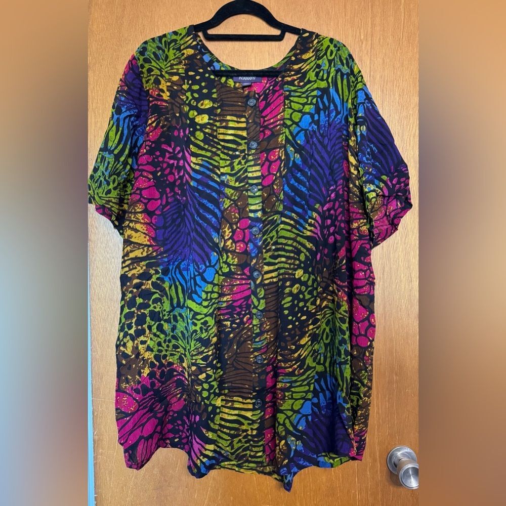 Roaman’s NWOT Women’s 26W Multicolor Shirt